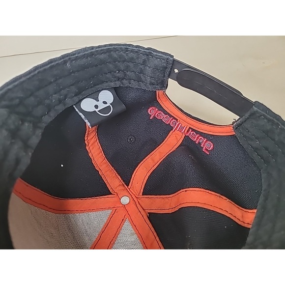 Deadmau5 Mouse Ears Black Red White Adjustable Snapback EDM Festival Hat - Picture 7 of 8